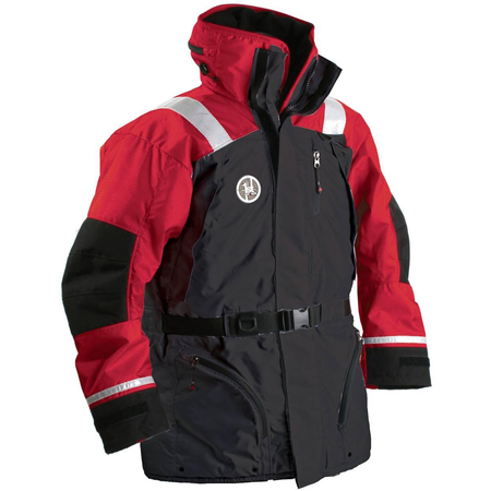 FIRST WATCH AC-1100 Flotation Coat - Red/Black - Large AC-1100-RB-L